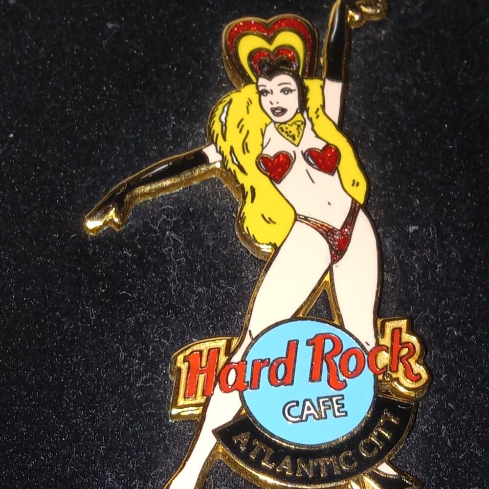 Hard rock Cafe limited addition pin set Alantic city show girls
